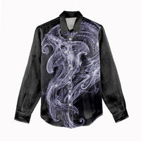 Waiporoporo Maori Tribal Hammershark Ghost Spirit Women Casual Shirt