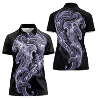 Waiporoporo Maori Tribal Hammershark Ghost Spirit Women Polo Shirt