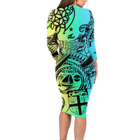 malampa-fiji-day-long-sleeve-bodycon-dress-vanuatu-sand-drawing-with-polynesian-pattern