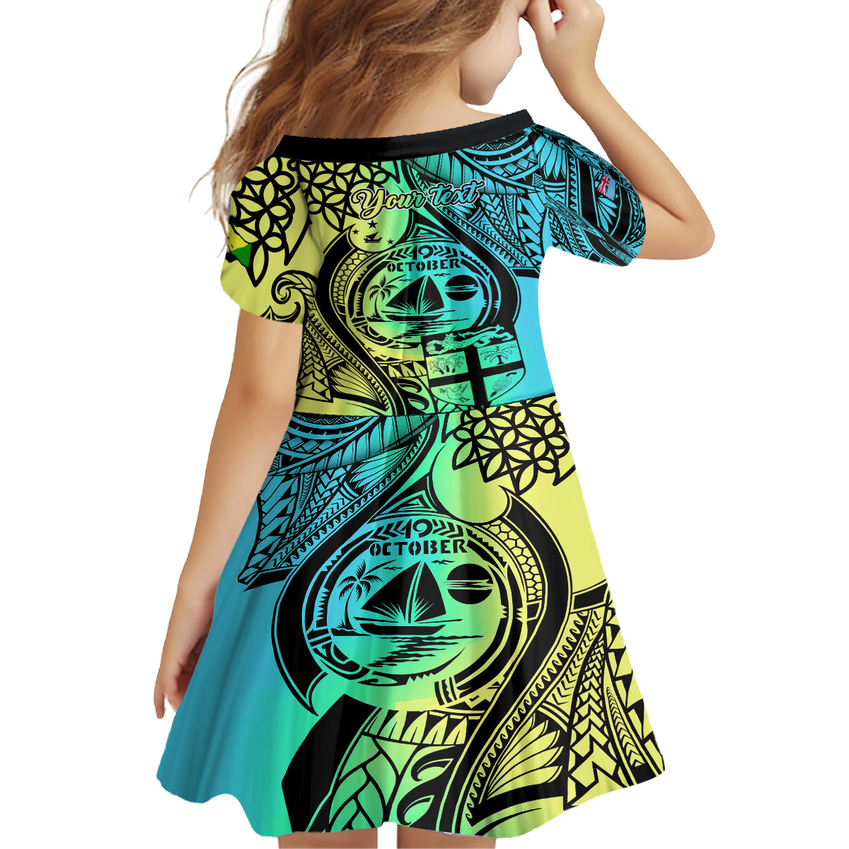 Personalised Malampa Fiji Day Family Matching Long Sleeve Bodycon Dress and Hawaiian Shirt Vanuatu Sand Drawing With Polynesian Pattern LT9 - Polynesian Pride