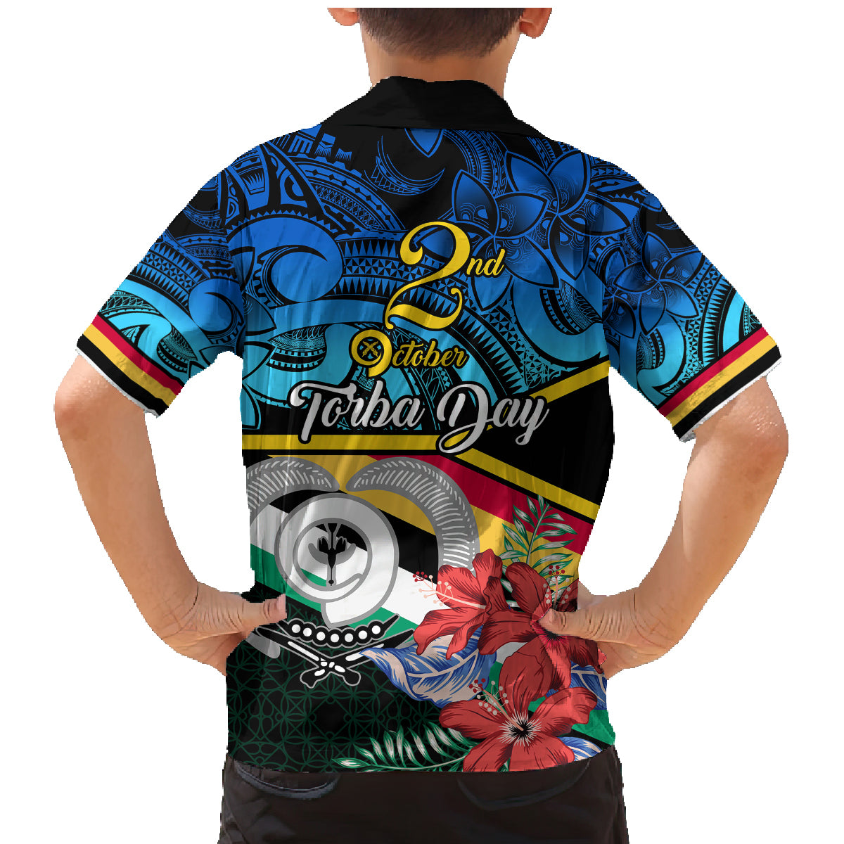 torba-vanuatu-family-matching-mermaid-dress-and-hawaiian-shirt-sand-drawing-with-polynesian-pattern