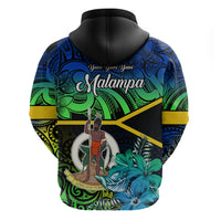 Malampa Day Hoodie Vanuatu Flowers with Malampa Emblem Tribal Pattern LT9 - Polynesian Pride