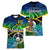 malampa-day-women-v-neck-t-shirt-vanuatu-flowers-with-malampa-emblem-tribal-pattern