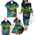 personalised-malampa-day-family-matching-off-shoulder-long-sleeve-dress-and-hawaiian-shirt-vanuatu-flowers-with-malampa-emblem-tribal-pattern