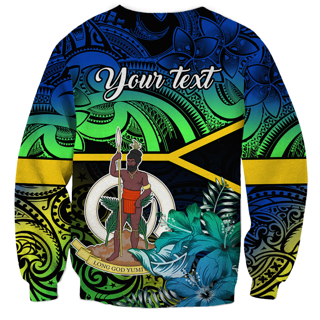 personalised-malampa-day-sweatshirt-vanuatu-flowers-with-malampa-emblem-tribal-pattern