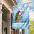 Melanesian Fiji Kula Bird Garden Flag with Tagimoucia Masi Tapa Pattern