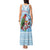 Melanesian Fiji Kula Bird Tank Maxi Dress with Tagimoucia Masi Tapa Pattern