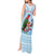 Melanesian Fiji Kula Bird Tank Maxi Dress with Tagimoucia Masi Tapa Pattern