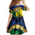 Melanesian New Caledonia Family Matching Off Shoulder Maxi Dress and Hawaiian Shirt Plumeria Kagu Bird and Nautilus Shell