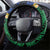 Melanesian New Caledonia Steering Wheel Cover Plumeria Kagu Bird and Nautilus Shell