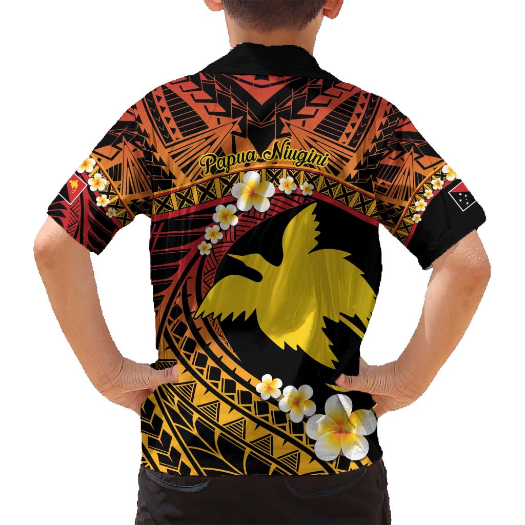 Melanesian Papua New Guinea Family Matching Long Sleeve Bodycon Dress and Hawaiian Shirt Plumeria Bird of Paradise Tribal LT9 - Polynesian Pride