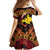 Melanesian Papua New Guinea Family Matching Puletasi and Hawaiian Shirt Plumeria Bird of Paradise Tribal