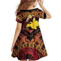 Melanesian Papua New Guinea Family Matching Short Sleeve Bodycon Dress and Hawaiian Shirt Plumeria Bird of Paradise Tribal LT9 - Polynesian Pride
