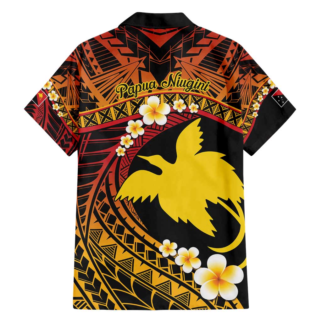 Melanesian Papua New Guinea Family Matching Short Sleeve Bodycon Dress and Hawaiian Shirt Plumeria Bird of Paradise Tribal LT9 - Polynesian Pride