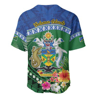 Melanesian Solomon Islands Baseball Jersey Tropical Shark Tattoo