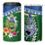 Melanesian Solomon Islands 4 in 1 Can Cooler Tumbler Tropical Shark Tattoo