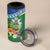 Melanesian Solomon Islands 4 in 1 Can Cooler Tumbler Tropical Shark Tattoo