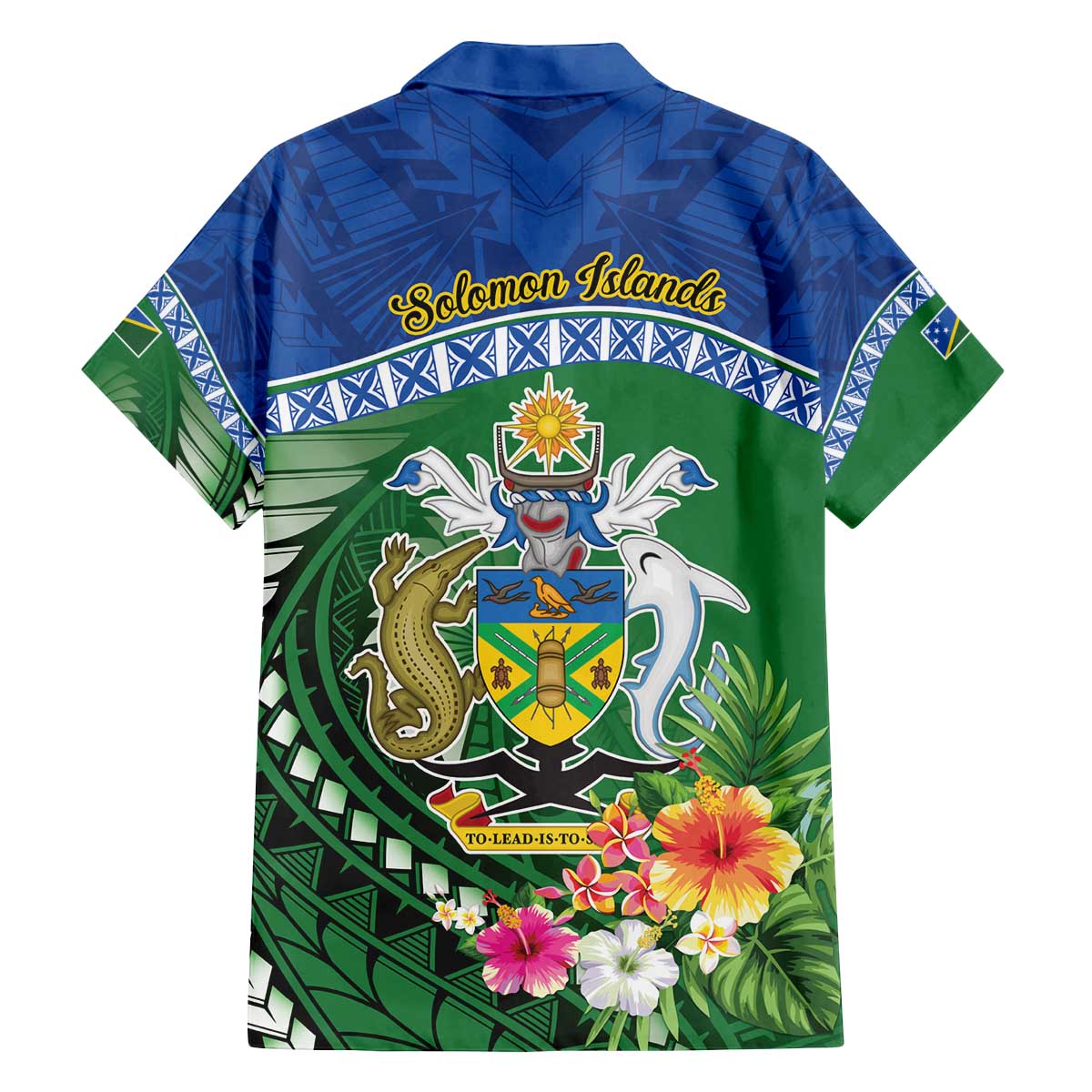 Melanesian Solomon Islands Family Matching Off The Shoulder Long Sleeve Dress and Hawaiian Shirt Tropical Shark Tattoo LT9 - Polynesian Pride