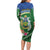 Melanesian Solomon Islands Long Sleeve Bodycon Dress Tropical Shark Tattoo