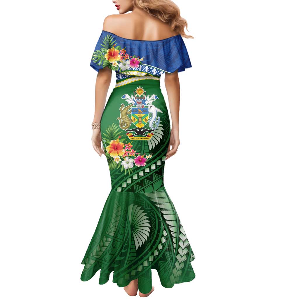 Melanesian Solomon Islands Mermaid Dress Tropical Shark Tattoo
