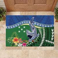 Melanesian Solomon Islands Rubber Doormat Tropical Shark Tattoo