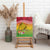 Melanesian Ni-Vanuatu Canvas Wall Art Sea Turtle with Sand Drawing Pattern