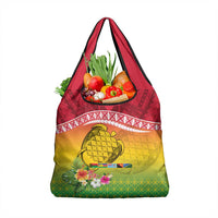 Melanesian Ni-Vanuatu Grocery Bag Sea Turtle with Sand Drawing Pattern
