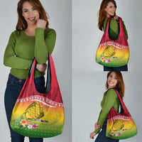 Melanesian Ni-Vanuatu Grocery Bag Sea Turtle with Sand Drawing Pattern