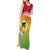 Melanesian Ni-Vanuatu Tank Maxi Dress Sea Turtle with Sand Drawing Pattern