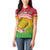 Melanesian Ni-Vanuatu Women Polo Shirt Sea Turtle with Sand Drawing Pattern