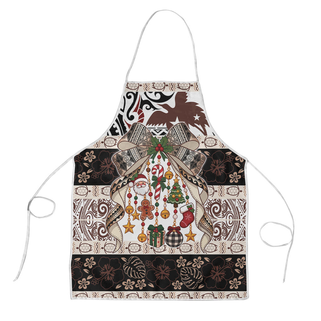 Papua New Guinea Bilum Christmas Bow Apron Bikpela hamamas blong dispela Krismas LT9 Multicolor - Polynesian Pride