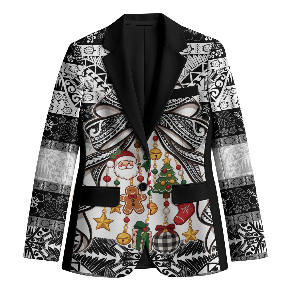 Polynesian Tribal Pattern Christmas Bow Blazer LT9 Unisex Multicolor - Polynesian Pride
