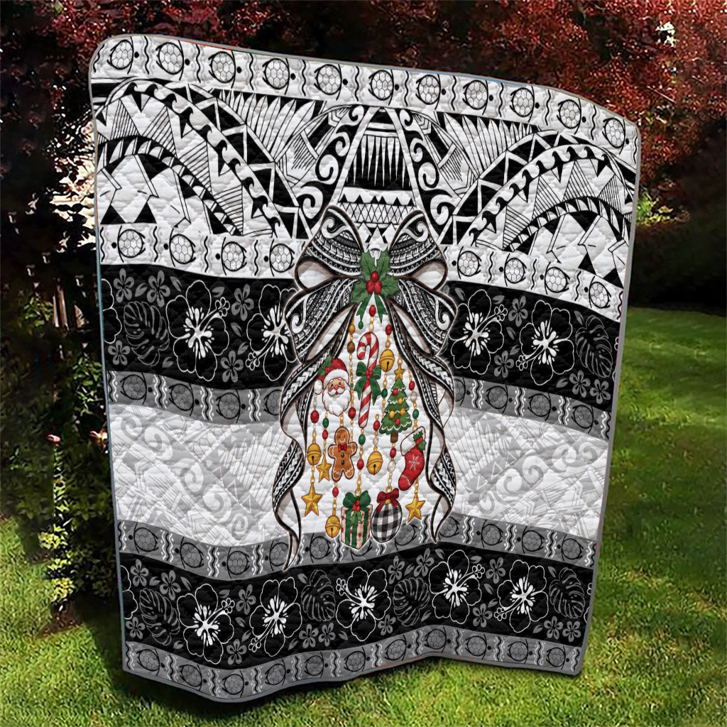 Polynesian Tribal Pattern Christmas Bow Quilt LT9 - Polynesian Pride