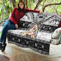 Polynesian Tribal Pattern Christmas Bow Quilt LT9 - Polynesian Pride