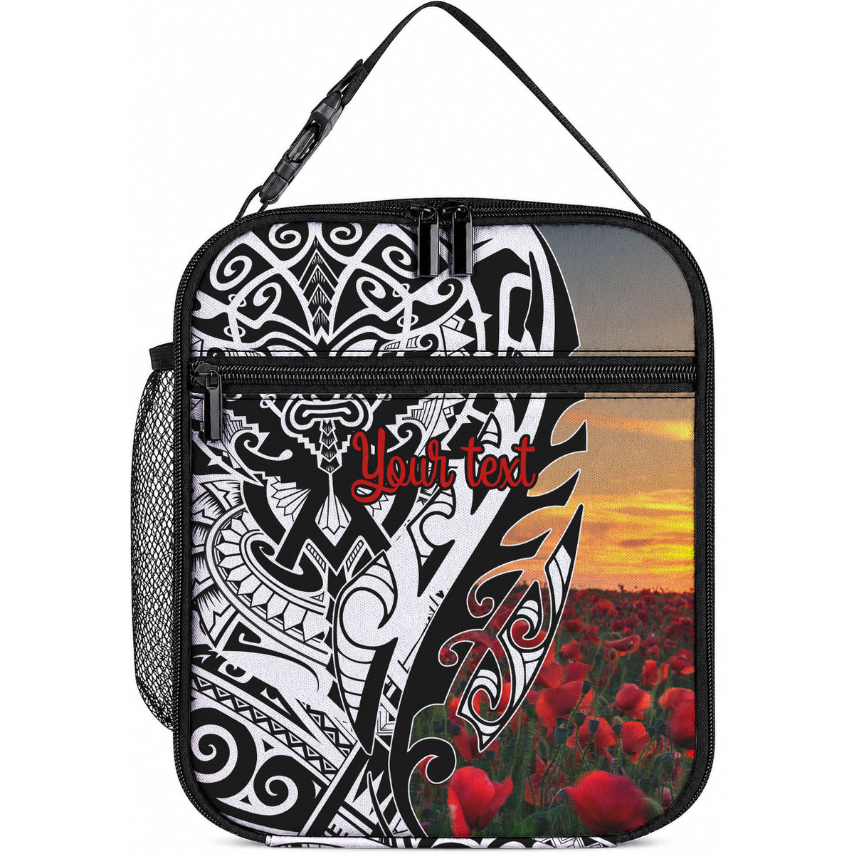 Personalised New Zealand Waitangi and ANZAC day Lunch Bag LT9 10.2 × 8.3 × 4.3 inch White - Polynesian Pride