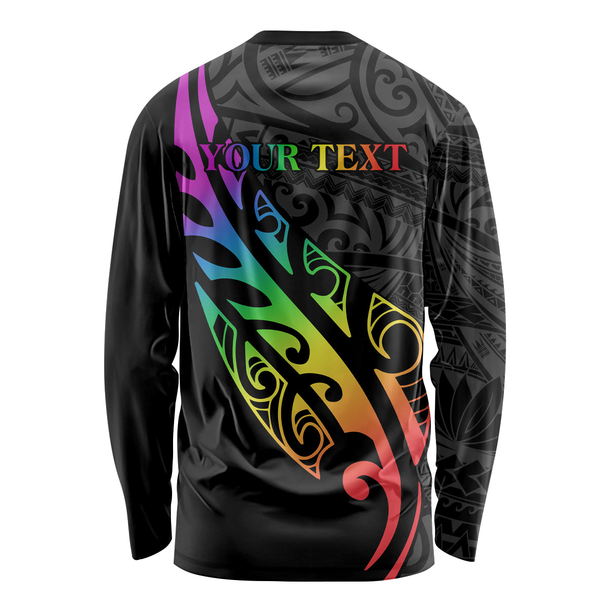 Personalised New Zealand Wellington Pride Long Sleeve Shirt Maori Fern with Pride Flag 2024 LT9 - Polynesian Pride