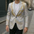 Aloha Lei Onaona Blazer Beige Hawaiian Tribal Pattern - Polynesian Pride