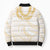 Aloha Lei Onaona Bomber Puffer Jacket Beige Hawaiian Tribal Pattern - Polynesian Pride