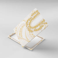 Aloha Lei Onaona Canvas Wall Art Beige Hawaiian Tribal Pattern