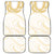 Aloha Lei Onaona Car Mats Beige Hawaiian Tribal Pattern