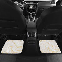 Aloha Lei Onaona Car Mats Beige Hawaiian Tribal Pattern
