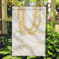 Aloha Lei Onaona Garden Flag Beige Hawaiian Tribal Pattern