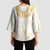 Aloha Lei Onaona Kimono Sleeve Blouse Beige Hawaiian Tribal Pattern - Polynesian Pride