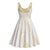 Aloha Lei Onaona Midi Dress Beige Hawaiian Tribal Pattern - Polynesian Pride
