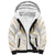 Aloha Lei Onaona Sherpa Hoodie Beige Hawaiian Tribal Pattern
