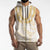 Aloha Lei Onaona Sleeveless Zip Hoodie Beige Hawaiian Tribal Pattern - Polynesian Pride