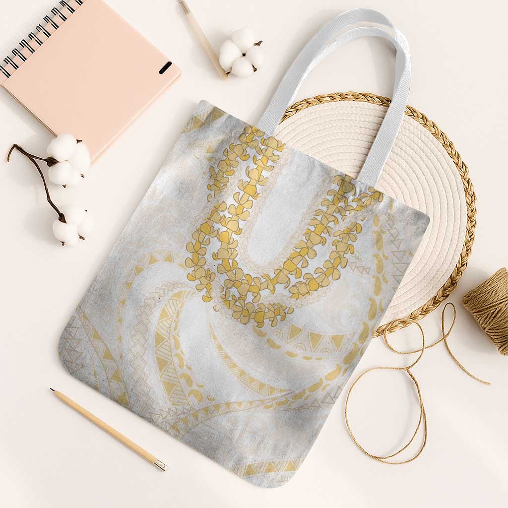 Aloha Lei Onaona Tote Bag Beige Hawaiian Tribal Pattern - Polynesian Pride