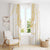 Aloha Lei Onaona Window Curtain Beige Hawaiian Tribal Pattern