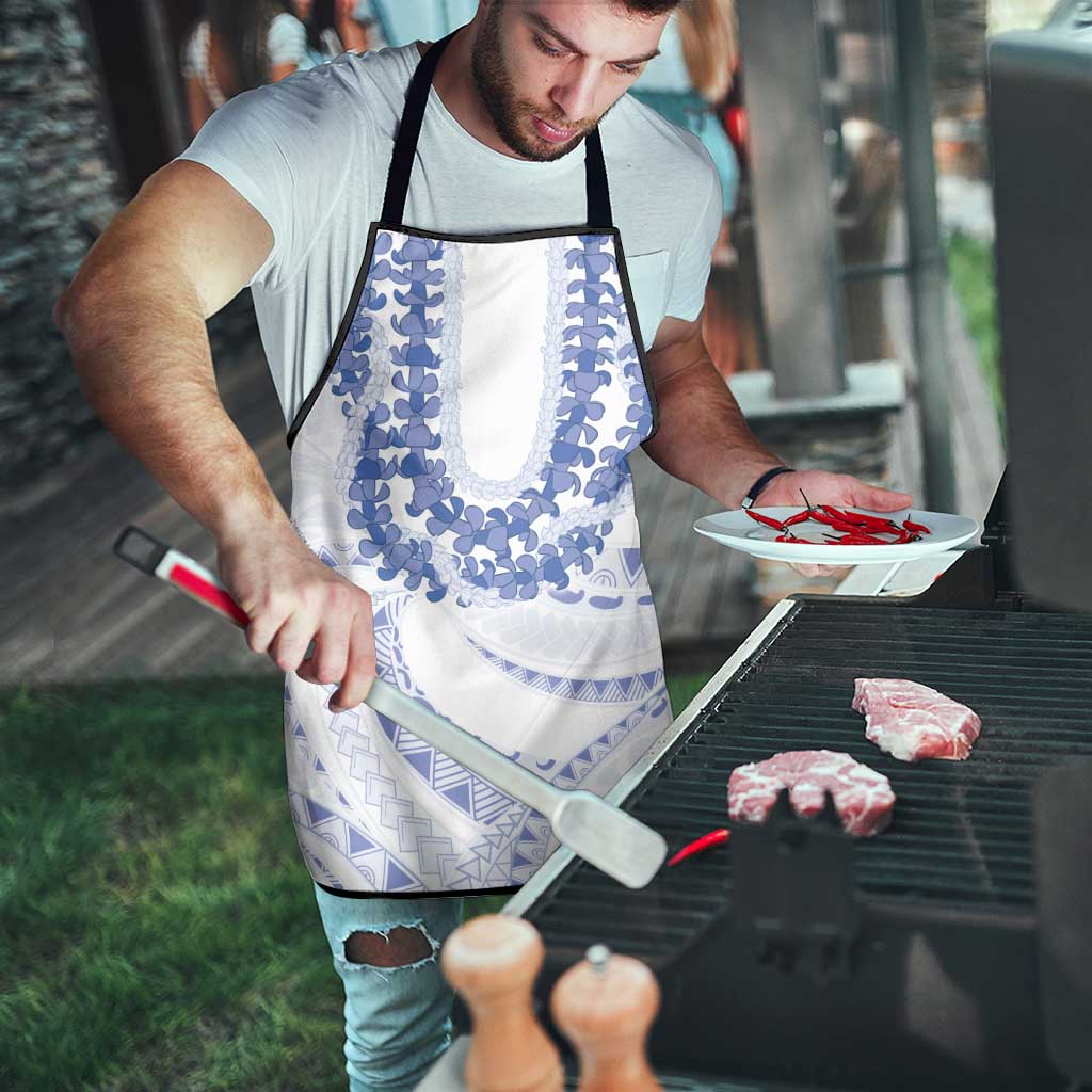 Aloha Lei Onaona Apron Navy Blue Hawaiian Tribal Pattern - Polynesian Pride