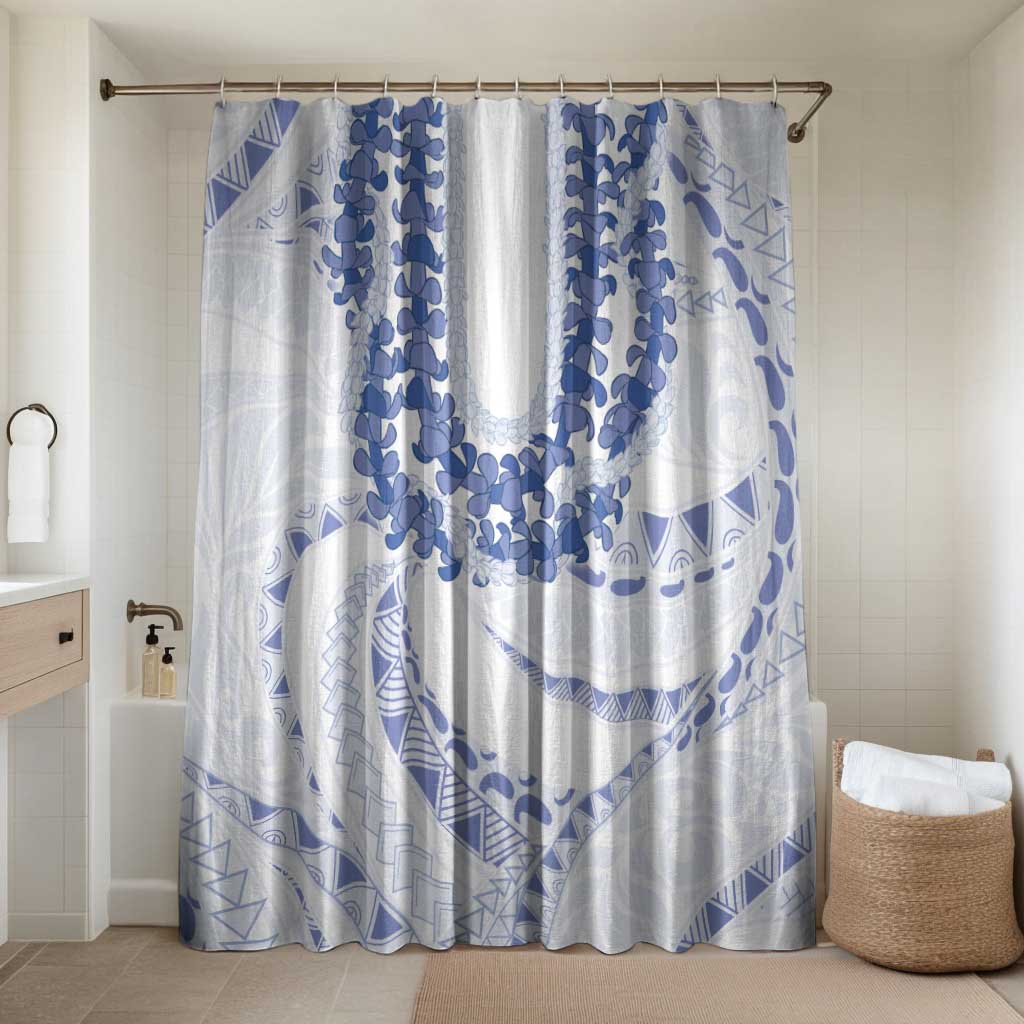 Aloha Lei Onaona Bathroom Set Navy Blue Hawaiian Tribal Pattern - Polynesian Pride